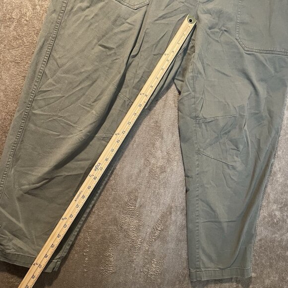 Old Navy Pants Womens XL Comfort Waistband Pull On Olive Green Utility Ankle - Picture 6 of 7